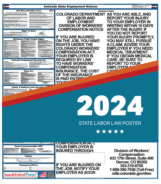 Colorado State Labor Law Poster 2024