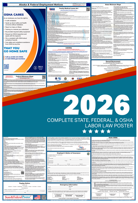 Digital Alaska Labor Law Poster 2026