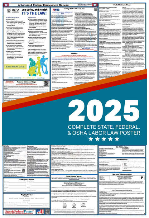 PREORDER - Arkansas Digital Labor Law Poster 2025