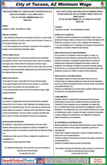 Digital Tucson, Arizona Minimum Wage Act (Bilingual)