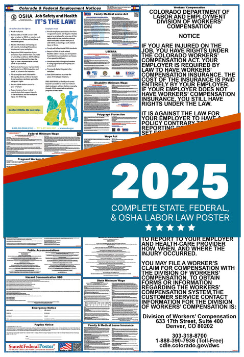 PREORDER - Colorado Digital Labor Law Poster 2025