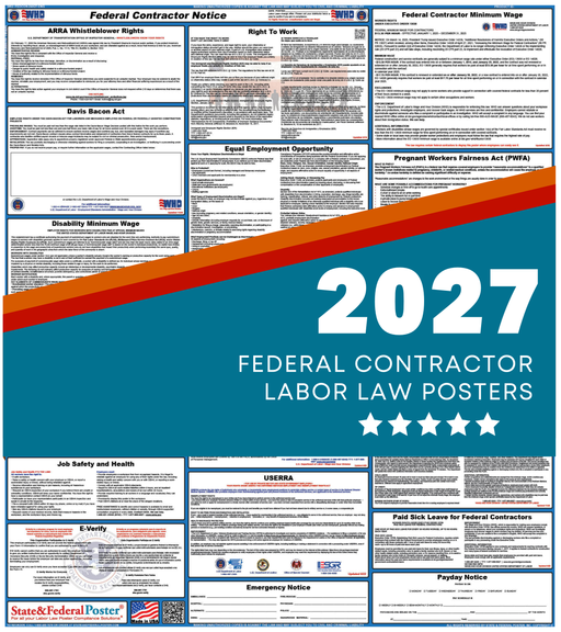 Federal Contractor Labor Law Poster 2027 - State and Federal Poster