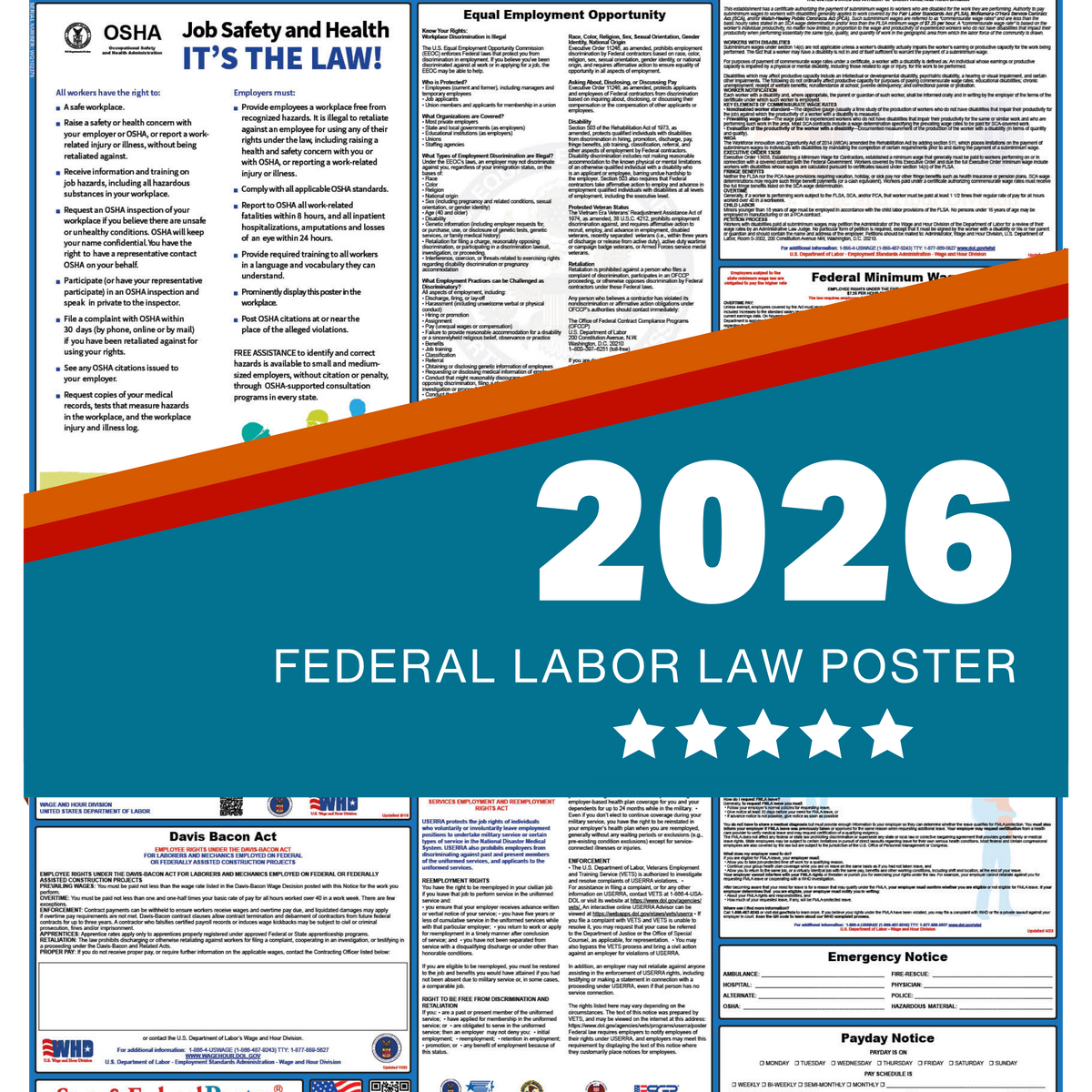 Digital Federal Labor Law Poster 2026 — State and Federal Poster