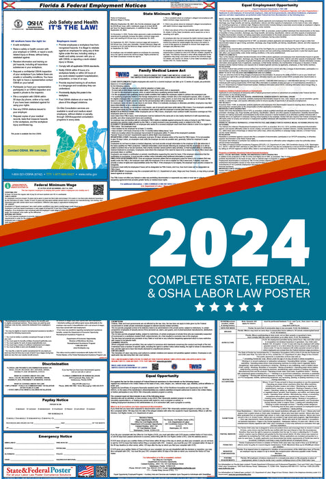 Florida Digital Labor Law Poster 2024