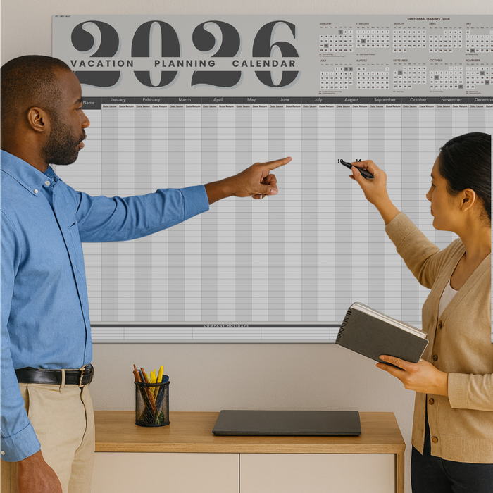 2026 Vacation Planning Calendar 40x27 - Horizontal