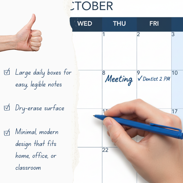 2026 Monthly Planning Calendar 27x40 - Vertical