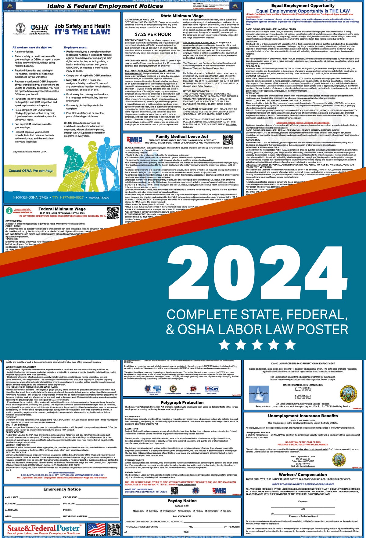 Idaho Digital Labor Law Poster 2024 State And Federal Poster   ID Aa001524 E031 4752 80ac F009851e416b 1200x1761 