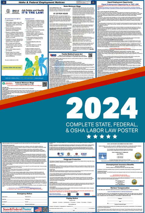 Idaho Digital Labor Law Poster 2024