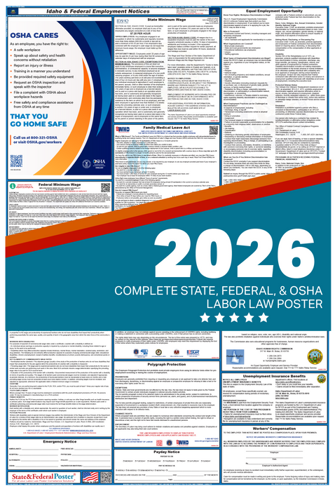 Digital Idaho Labor Law Poster 2026