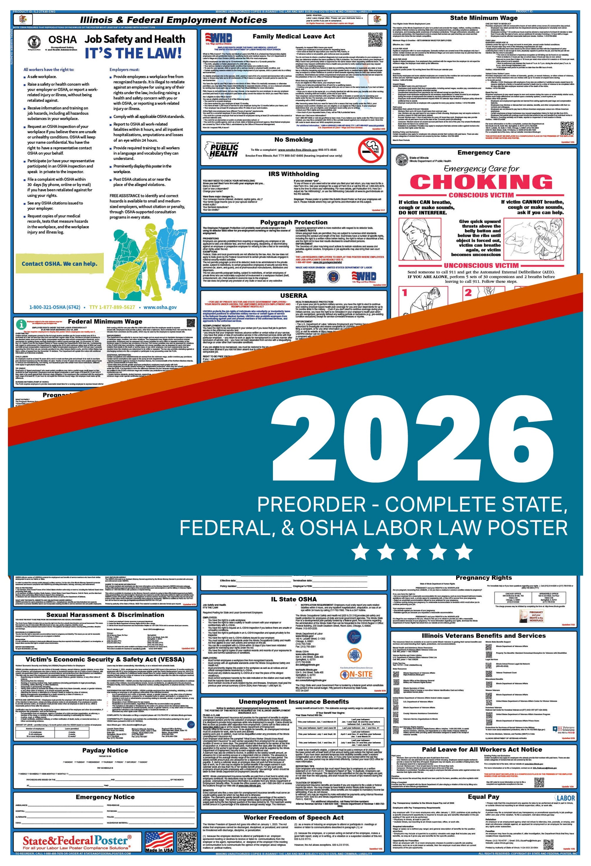 2026 Digital Labor Law Posters — State and Federal Poster