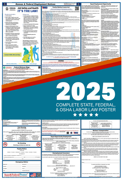 PREORDER - Kansas Digital Labor Law Poster 2025