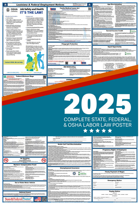 PREORDER - Louisiana Digital Labor Law Poster 2025