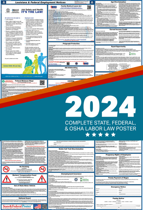 Louisiana Digital Labor Law Poster 2024
