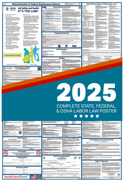 PREORDER - Massachusetts Digital Labor Law Poster 2025