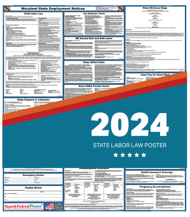 Maryland State Labor Law Poster 2024