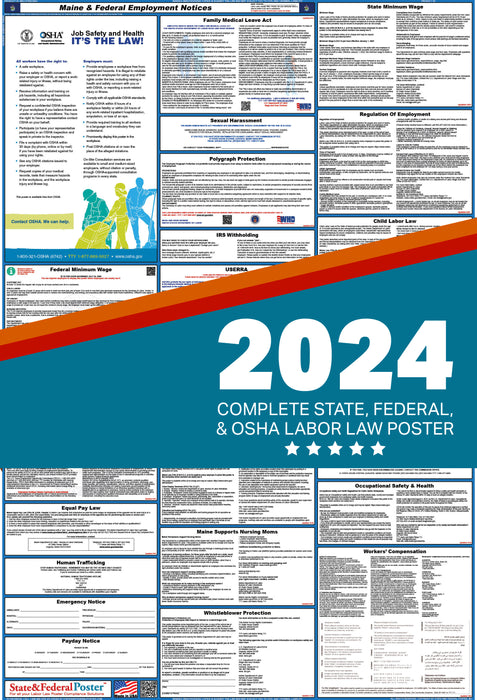 Maine Digital Labor Law Poster 2024