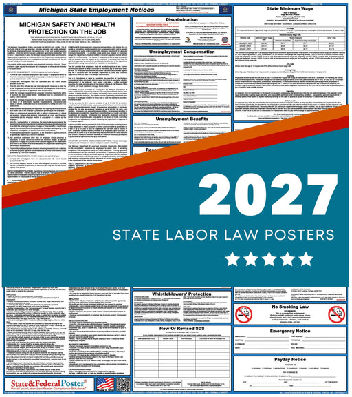 Michigan State Labor Law Poster 2027 - State and Federal Poster