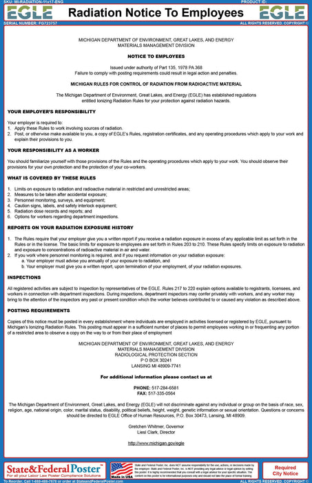 Digital Michigan Rules For Control of Radiation From Radioactive Material