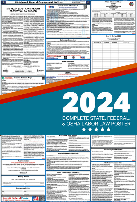 PREORDER - Michigan State and Federal Labor Law Poster 2024