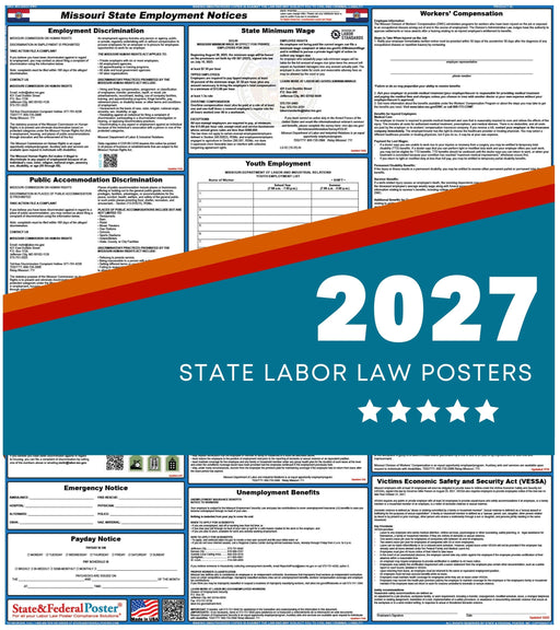 Missouri State Labor Law Poster 2027 - State and Federal Poster