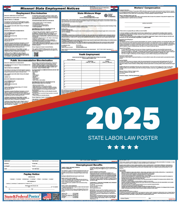 PREORDER - Missouri State Labor Law Poster 2025