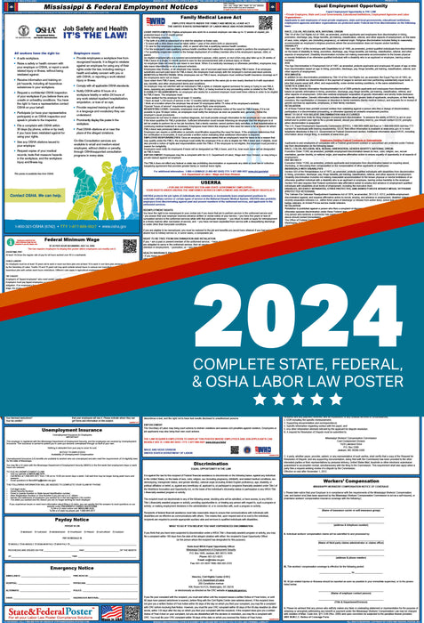 Mississippi Digital Labor Law Poster 2024