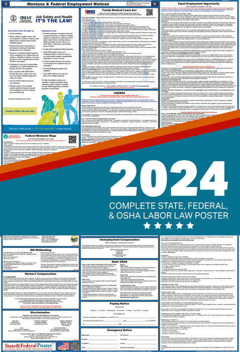 Montana Digital Labor Law Poster 2024