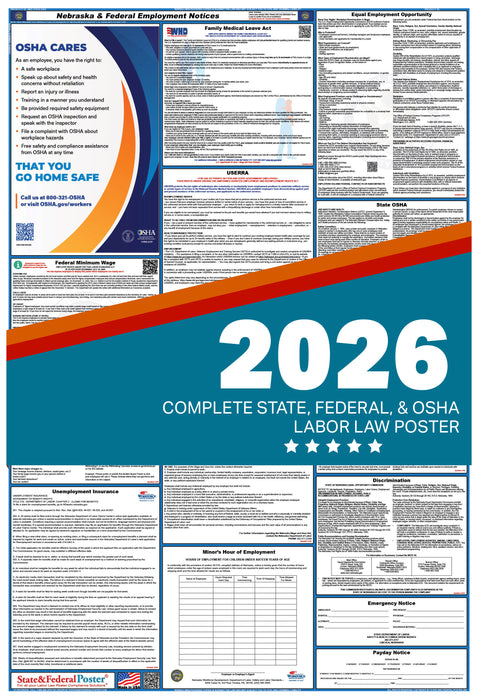 Nebraska State and Federal Labor Law Poster 2026