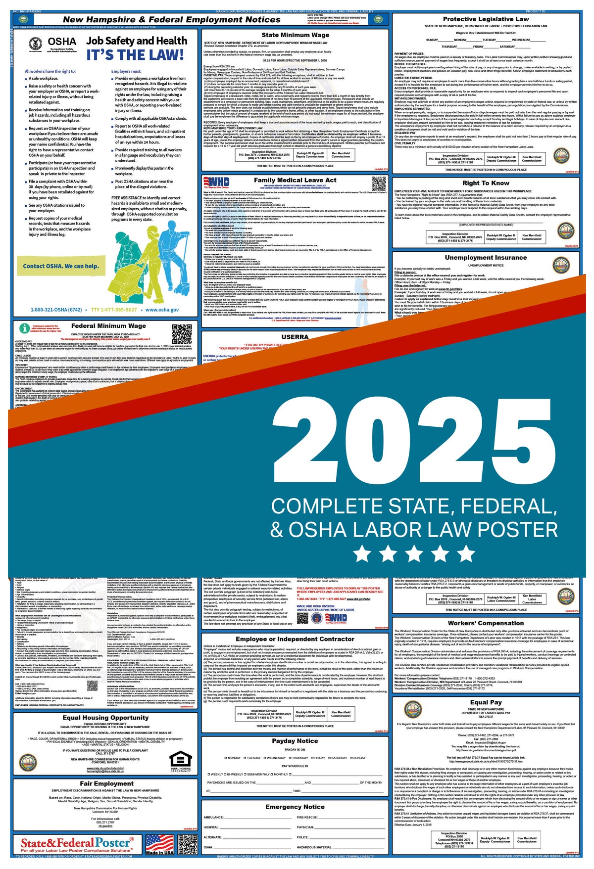 New Hampshire Labor Law Poster 2025 State And Federal Poster new-hampshire-labor-law-poster-2025-state-and-federal-poster