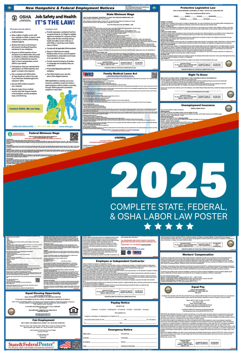 PREORDER - New Hampshire Digital Labor Law Poster 2025