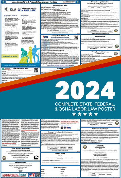 New Hampshire Digital Labor Law Poster 2024