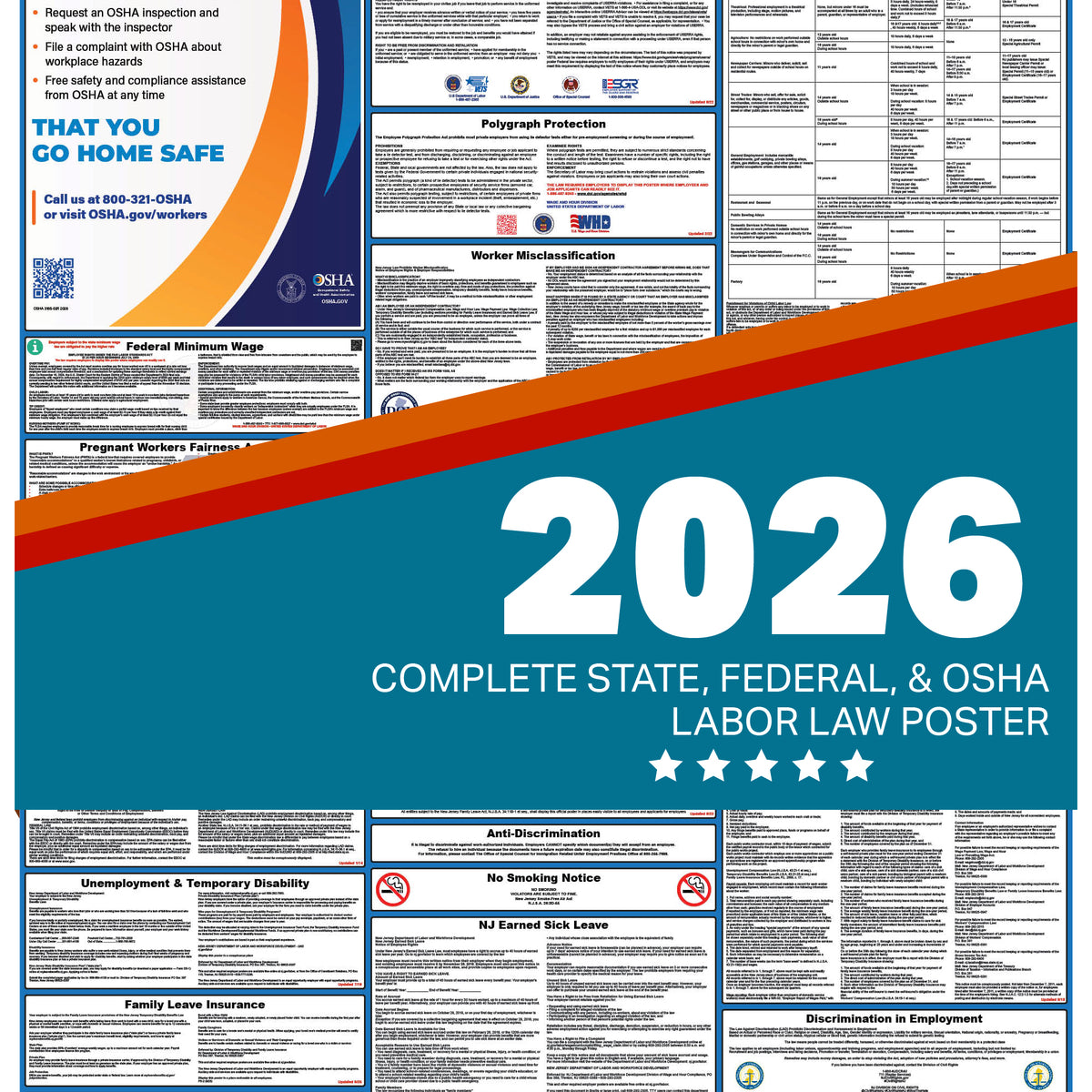 New Jersey Labor Law Poster 2026 — State and Federal Poster