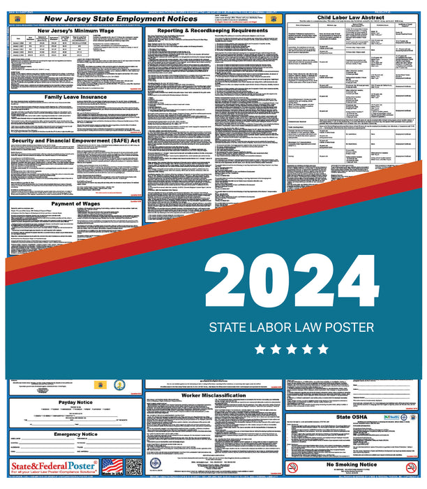 New Jersey State Labor Law Poster 2024