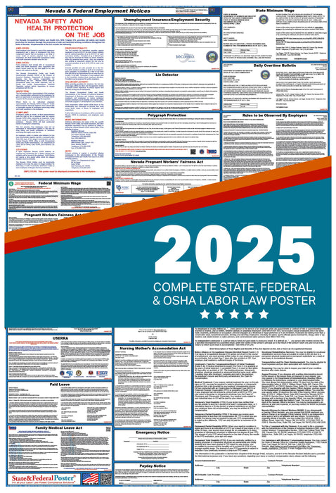 PREORDER - Nevada Digital Labor Law Poster 2025