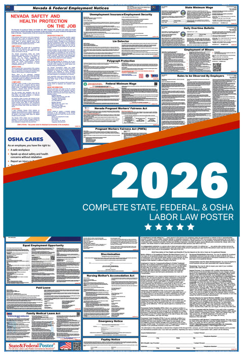 Nevada State and Federal Labor Law Poster 2026