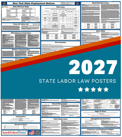New York State Labor Law Poster 2027 - State and Federal Poster