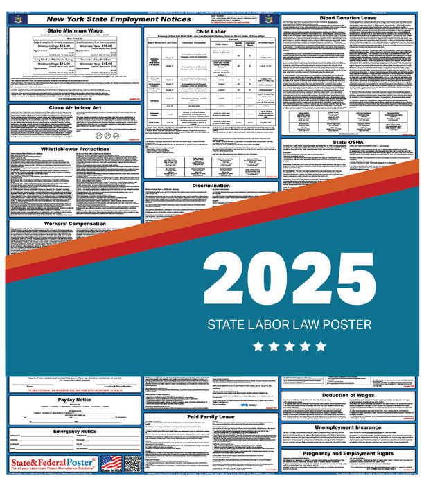 PREORDER - New York State Labor Law Poster 2025