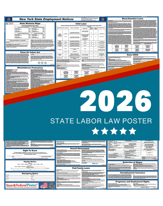 PREORDER - New York State Labor Law Poster 2026