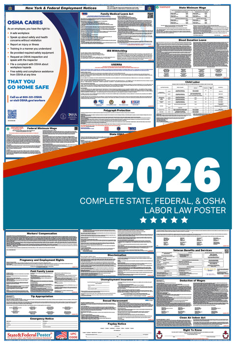 New York State and Federal Labor Law Poster 2026