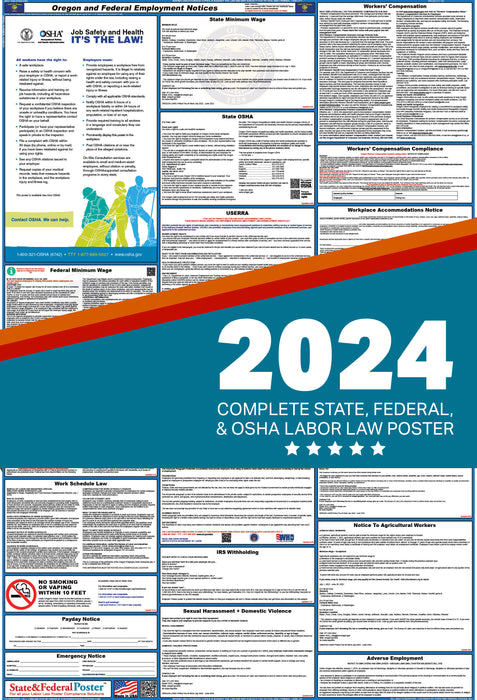 Oregon Digital Labor Law Poster 2024
