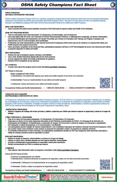OSHA Safety Champions Fact Sheet