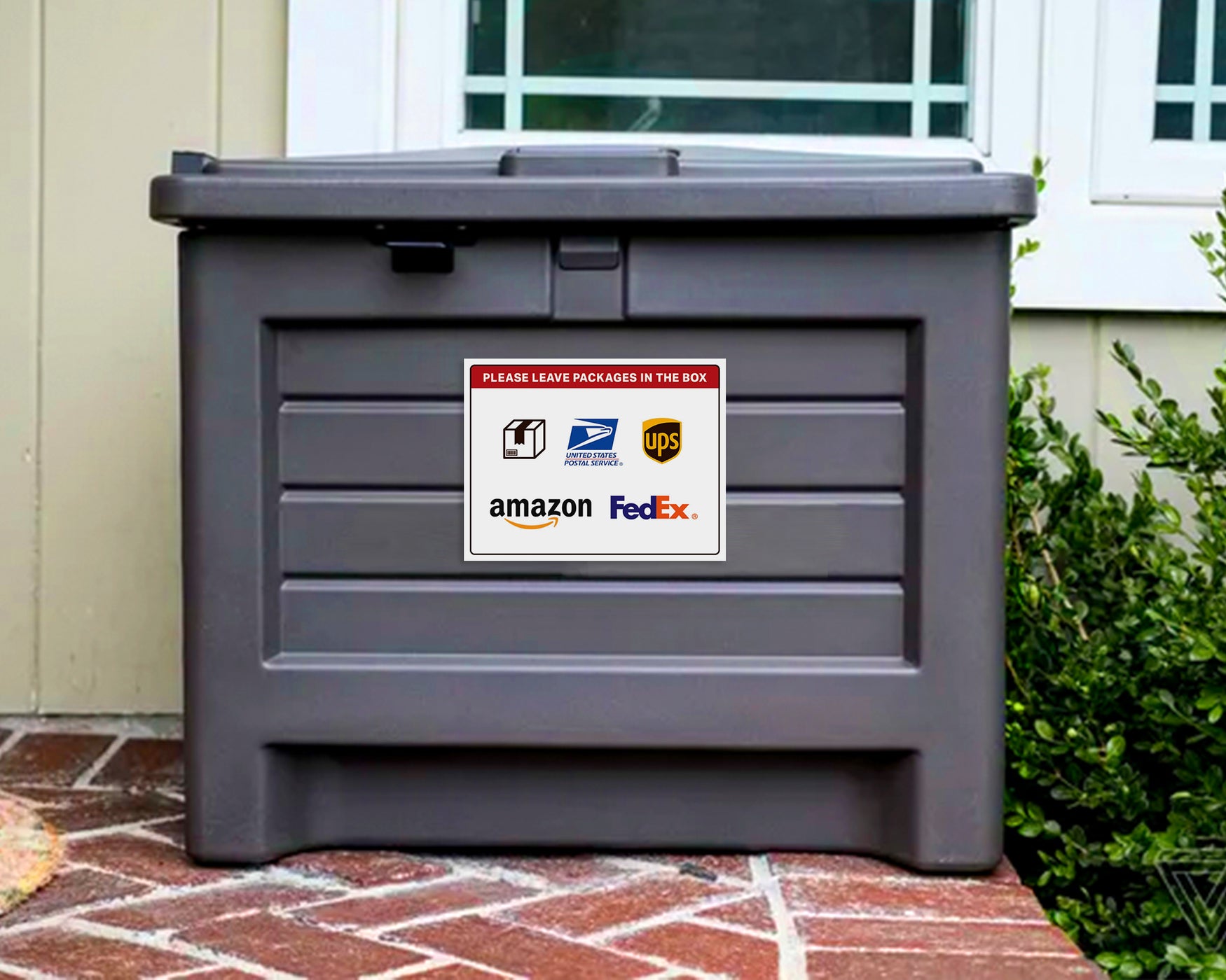 Please Place Package in Box Poster Sign — State and Federal Poster