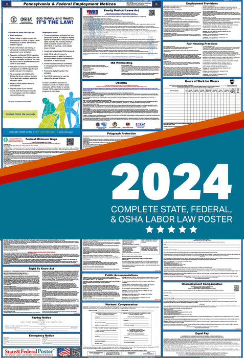 Pennsylvania Digital Labor Law Poster 2024