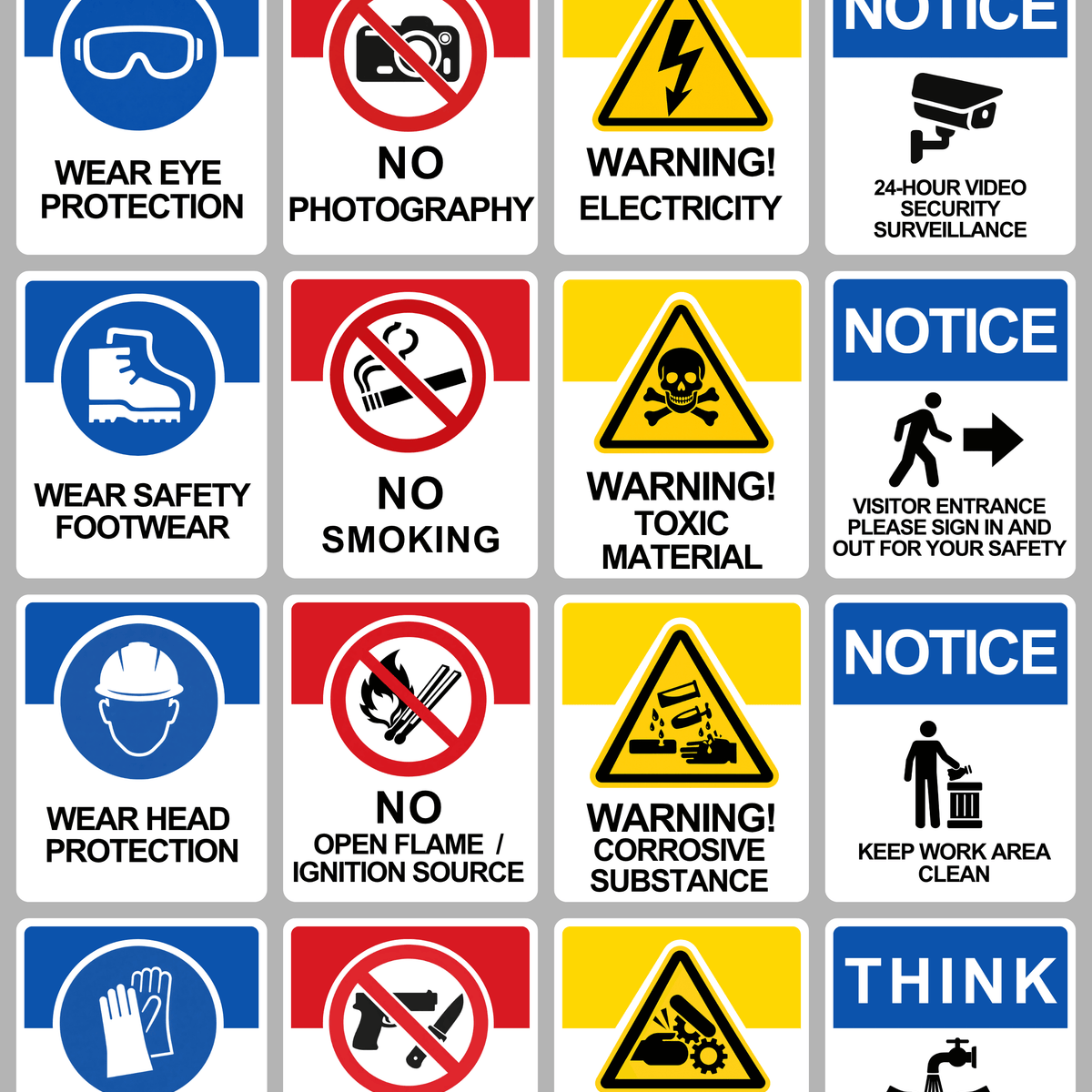 Safety Signs Poster — State and Federal Poster