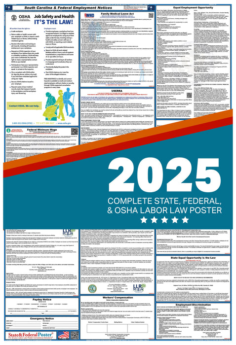 PREORDER - South Carolina Digital Labor Law Poster 2025