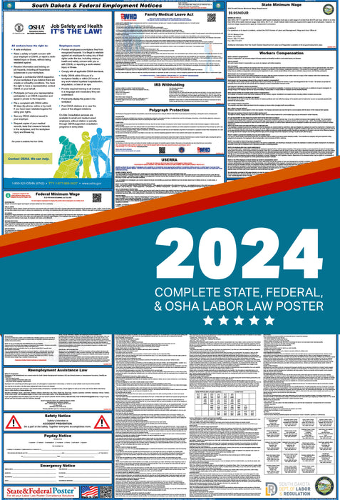 South Dakota State and Federal Labor Law Poster 2024