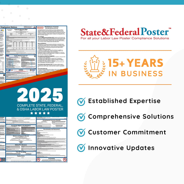 thumbnail image 2 of 2025 Alabama And Federal Labor Law Poster Set (English, AL... 2 of 13