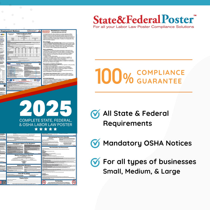 PREORDER - South Dakota State and Federal Labor Law Poster 2025