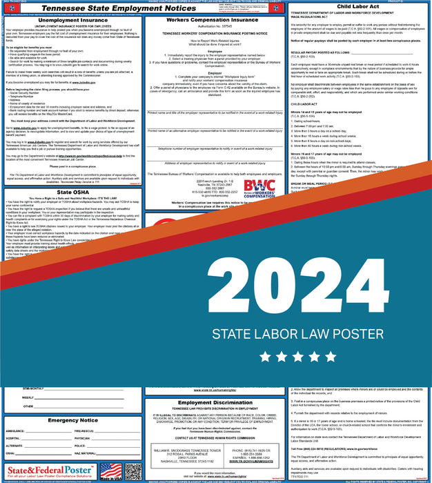 Tennessee State Labor Law Poster 2024 State And Federal Poster   TN 975381d6 3727 4e04 9a96 79455aba39fc 626x700 