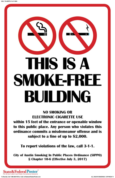 Digital City of Austin Smoking In Public Places Ordinance